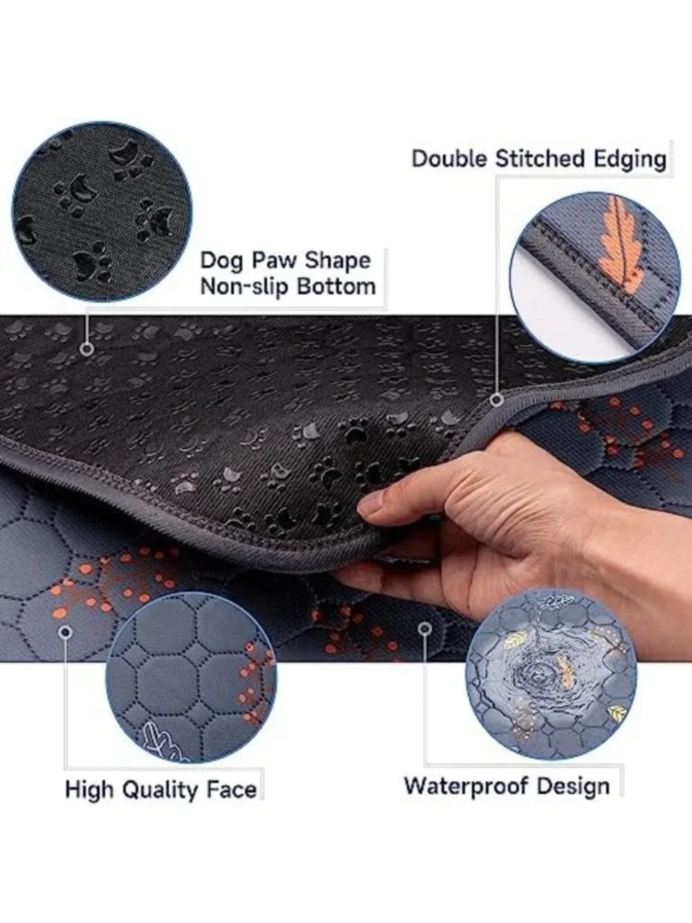 Reusable Washable Dog Pee Pads 4-Pack | Eco-Friendly Puppy & Cat Training Pads